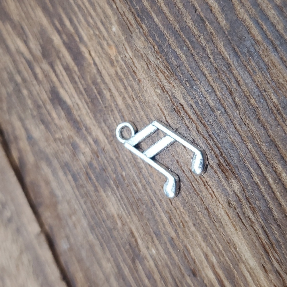 925 sterling music lyrics symbol‎ pendant charm